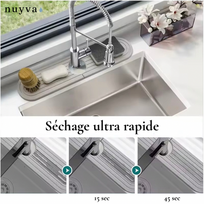 Le Tapis Diatomite Nuyva : Sèche votre évier instantanément