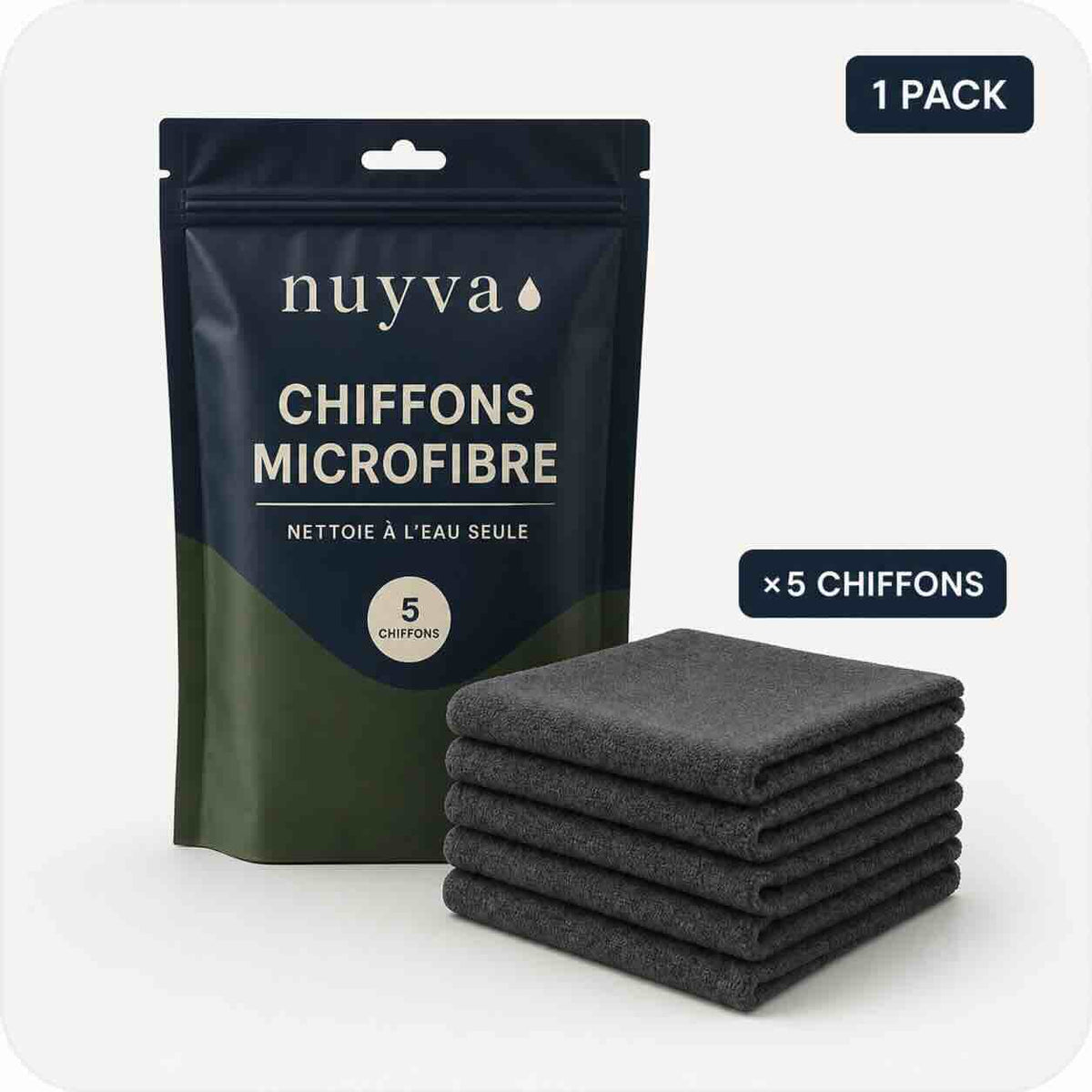 Nuyva AquaFibre™ — Nettoyage à l’eau, sans traces